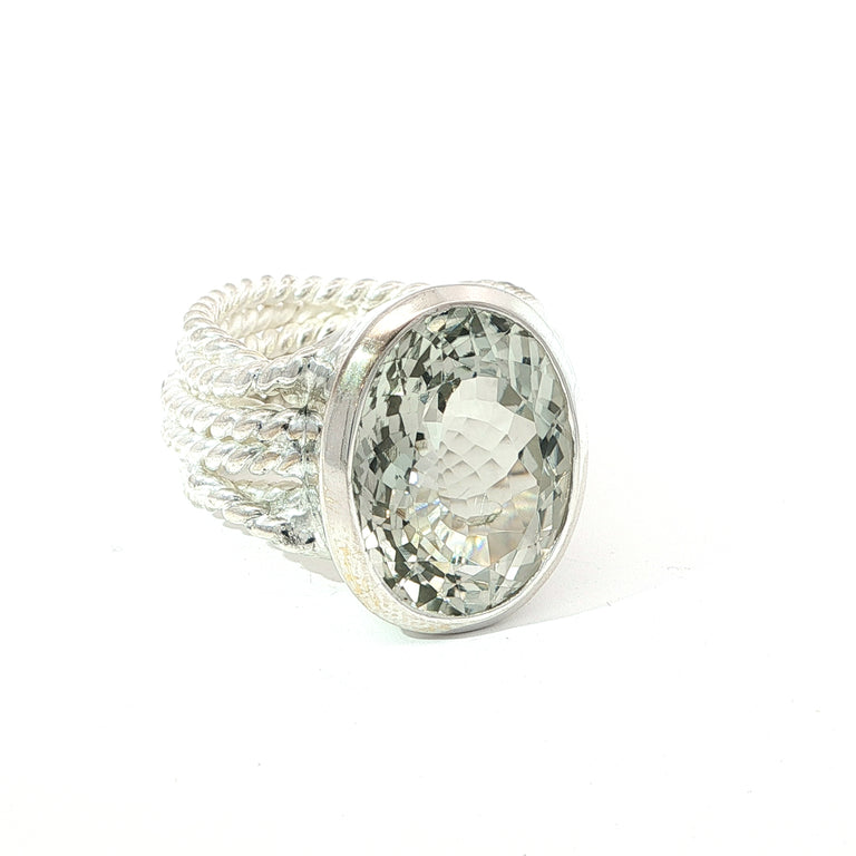 Ring TORVYN mit Prasiolith MBO