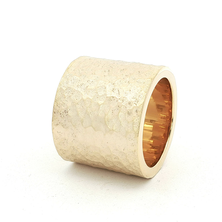 Silberring SIMON 20 mm rhodiniert