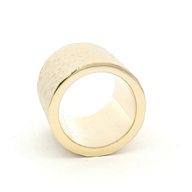 Silberring SIMON 20 mm rhodiniert