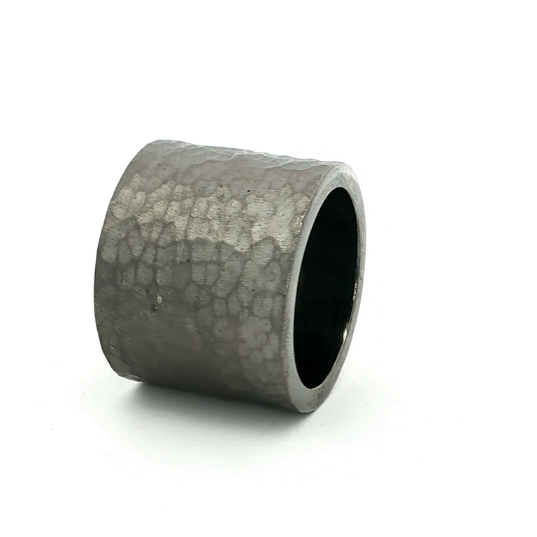 Silberring SIMON 20 mm rhodiniert