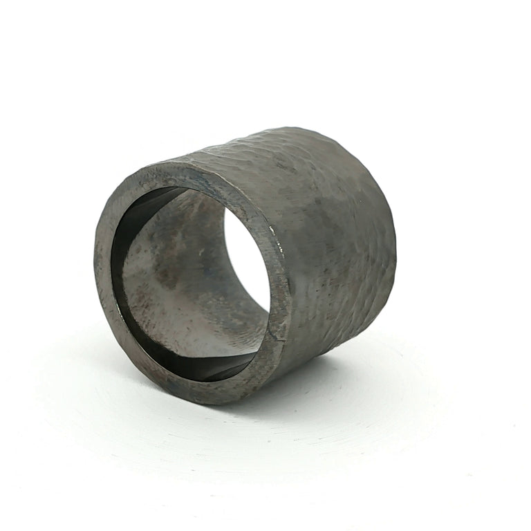 Silberring SIMON 20 mm rhodiniert