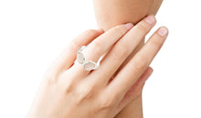 Ring MIRALIA Eternity Rosenquarz Silber