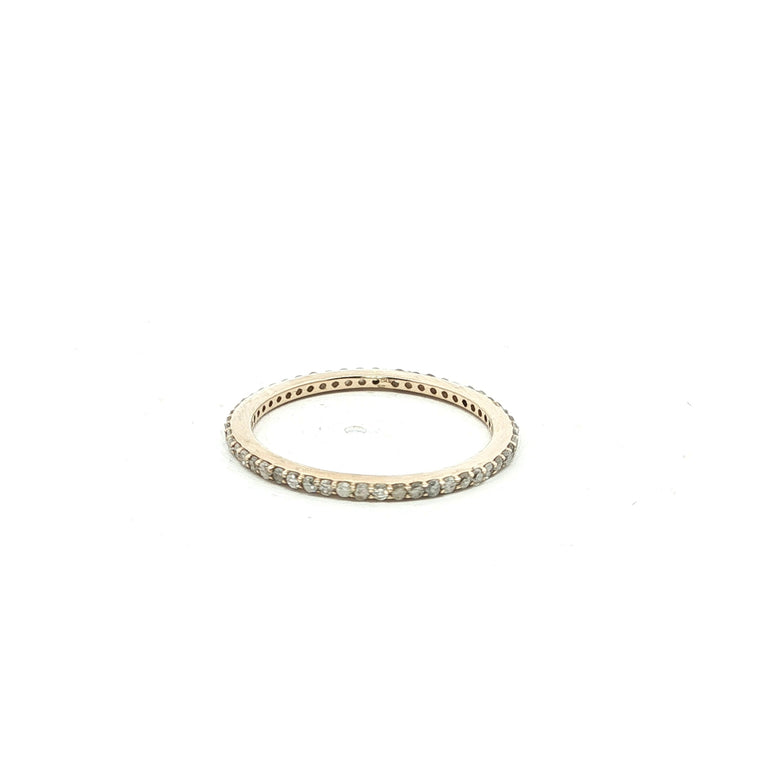Ring DIANA 9 Karat Gelb Gold Diamanten