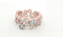 Ring AURELIA mit blauen Topasen