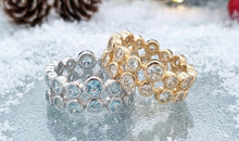 Ring AURELIA mit blauen Topasen