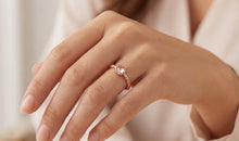 Ring Twist mit Rosenquarz