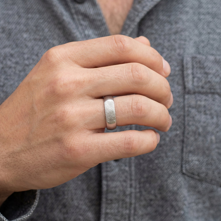 Ring COLIN 5 mm FINGERPRINT – personalisiert