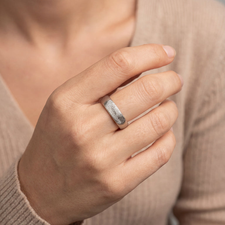 Ring COLIN 5 mm FINGERPRINT – personalisiert