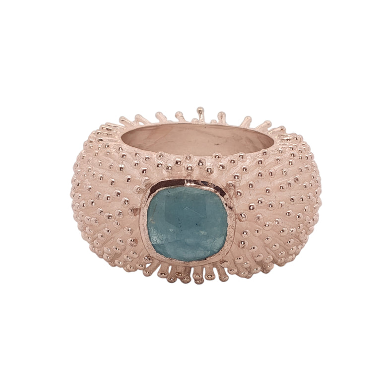 Ring DOTTERA mit Aquamarin