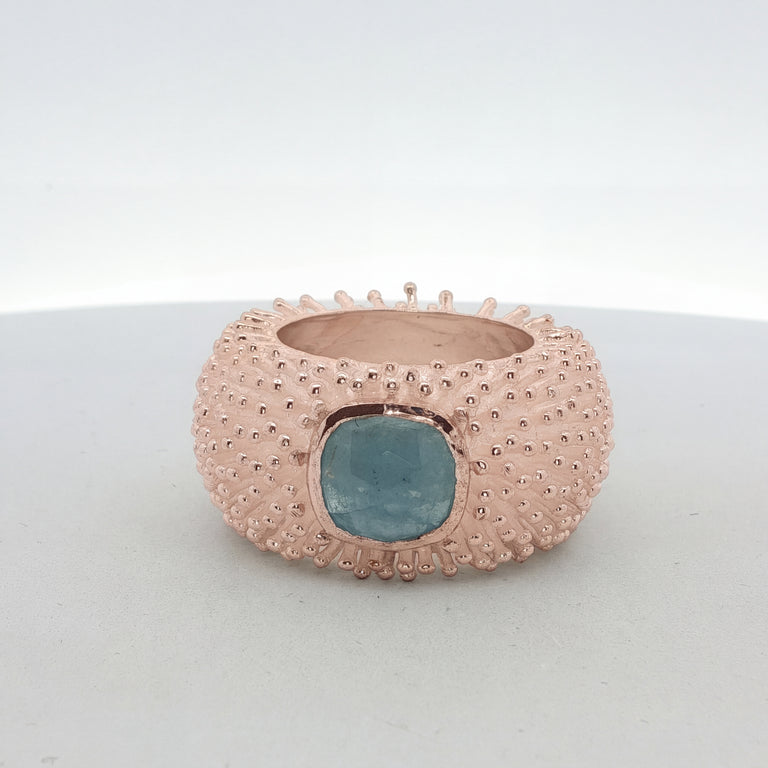 Ring DOTTERA mit Aquamarin