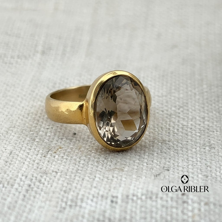 Ring ELIANE mit Rauchquarz