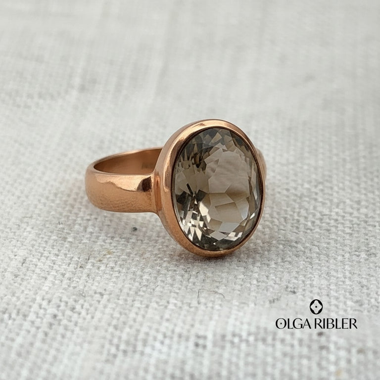 Ring ELIANE mit Rauchquarz