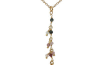 Feine Y-Kette mit Multiturmalin – elegant & filigran
