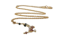 Feine Y-Kette mit Multiturmalin – elegant & filigran