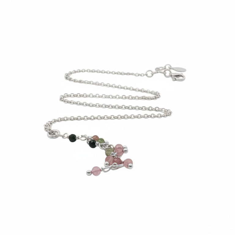 Feine Y-Kette mit Multiturmalin – elegant & filigran