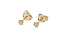 Ohrstecker BRIANA mit Diamant Full Cut 2.5 mm 18 K Gelbgold
