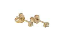 Ohrstecker DIANA mit Diamant Full Cut 2.5 mm 18 K Gelbgold