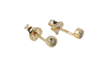 Ohrstecker ESTIA mit Diamant Full Cut 2.5 mm 18 K Gelbgold