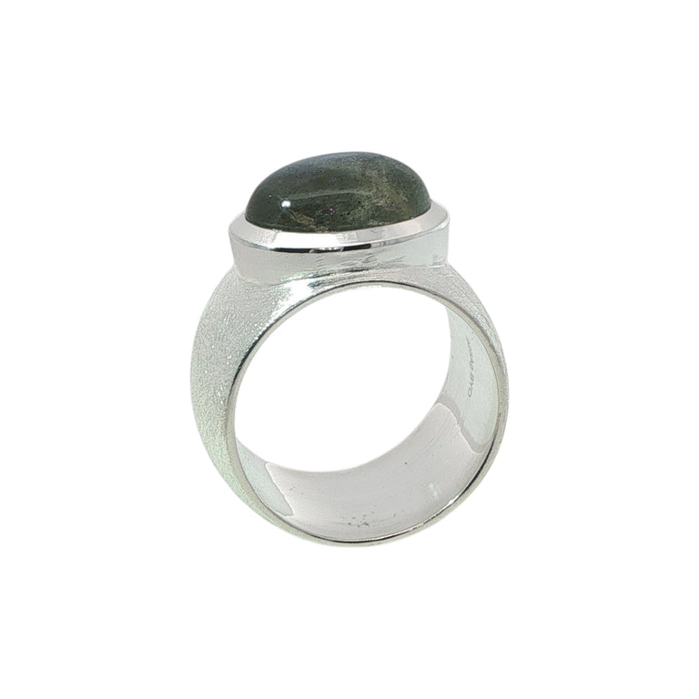 Unikate Ring NADINE – 925 Sterling Silber, Labradorit