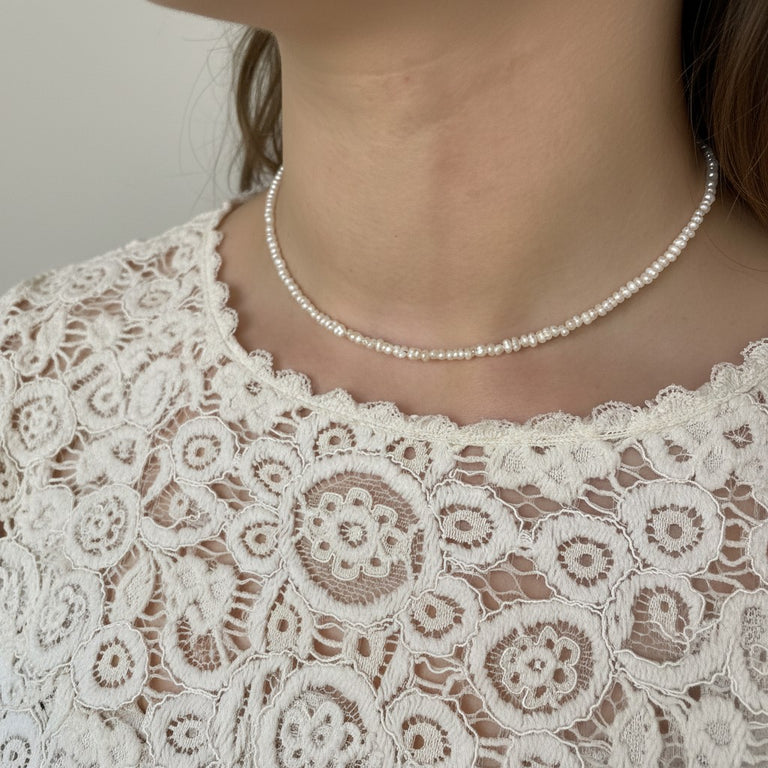 Barock Perlkette 3 mm