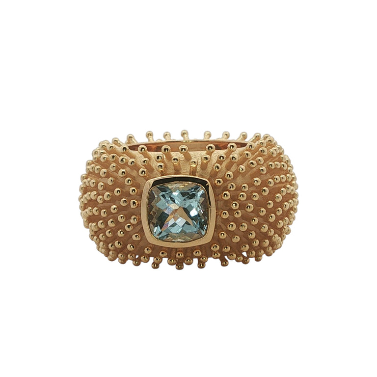 Ring DOTTERA mit Aquamarin
