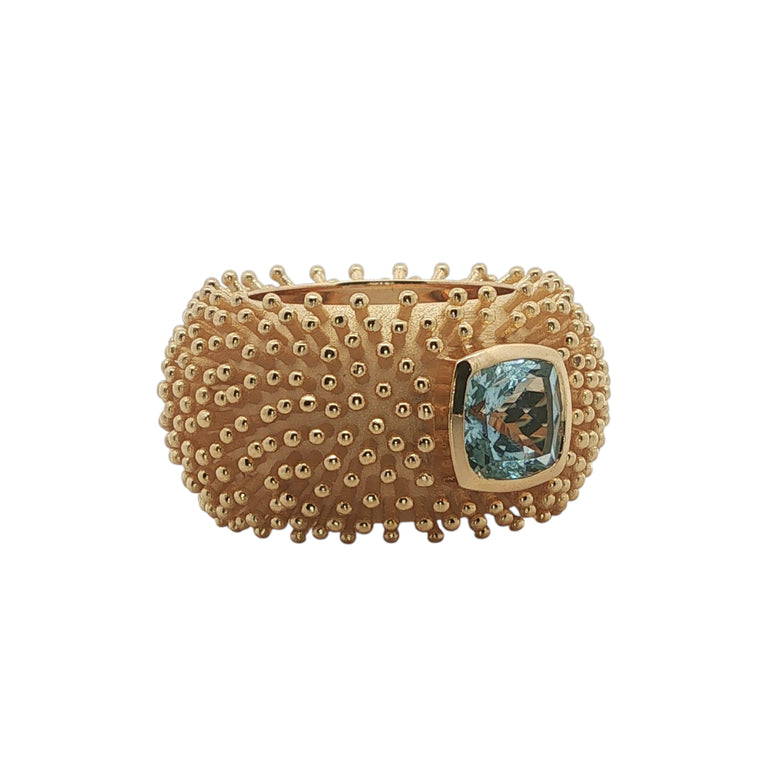 Ring DOTTERA mit Aquamarin