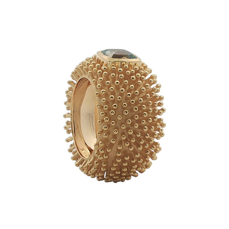 Ring DOTTERA mit Aquamarin