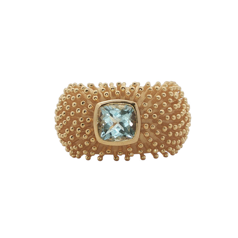 Ring DOTTERA mit Aquamarin