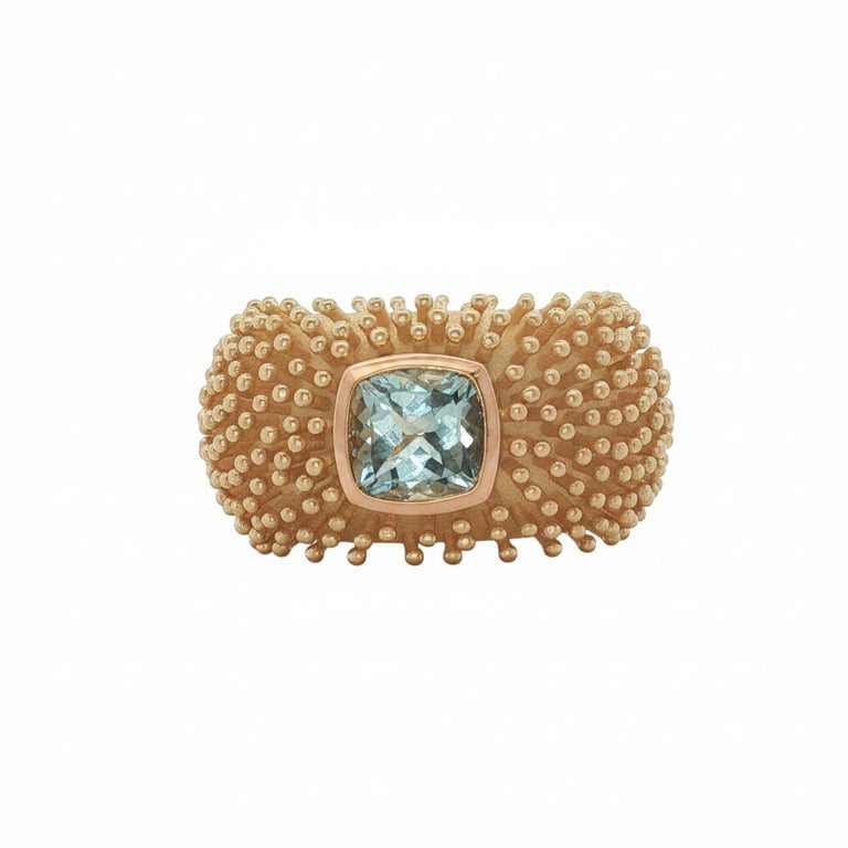 Ring DOTTERA mit Aquamarin