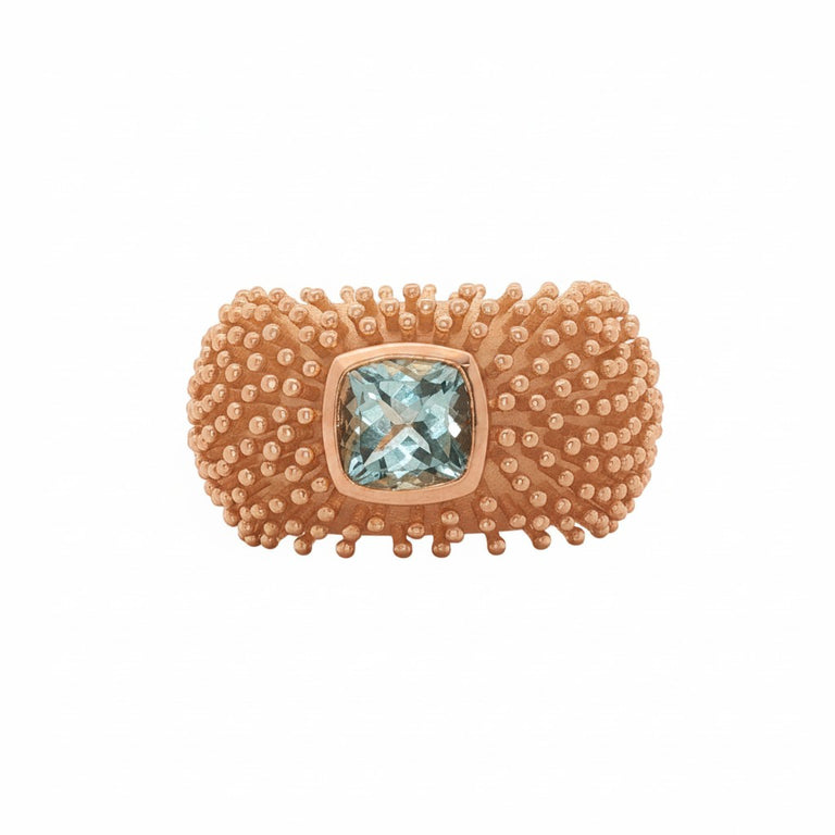 Ring DOTTERA mit Aquamarin