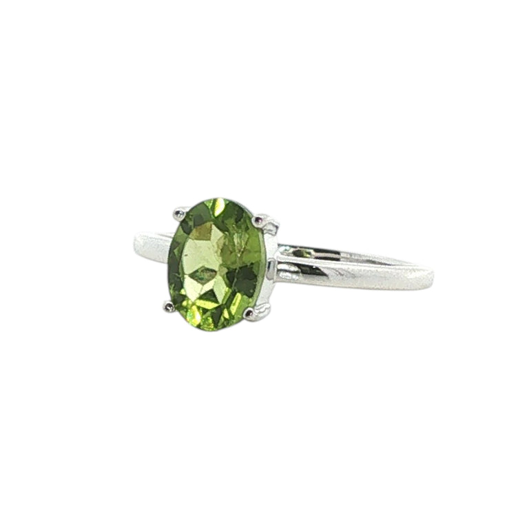 Ring FLORINEA mit Peridote 6X8 mm