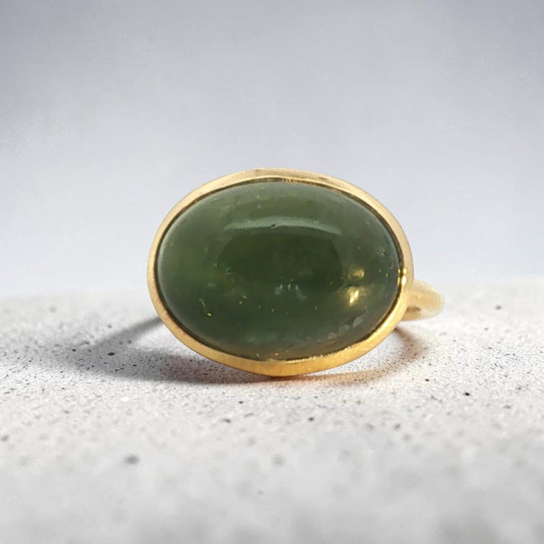 LIVIA Ring mit grünem Turmalin