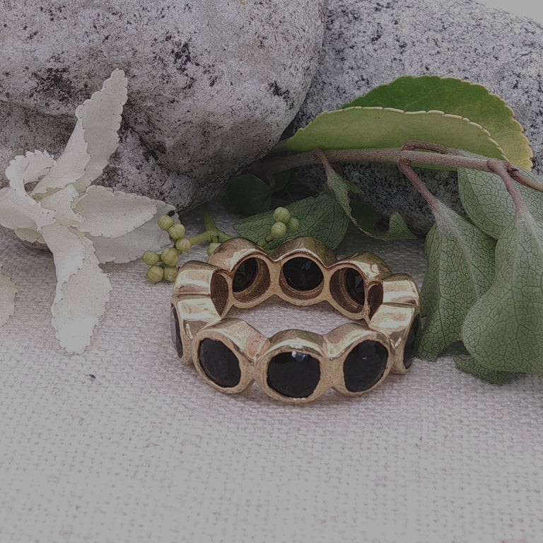 Memory Ring Onyx 6 mm Silber – Letztes Stück | Sale CHF 70