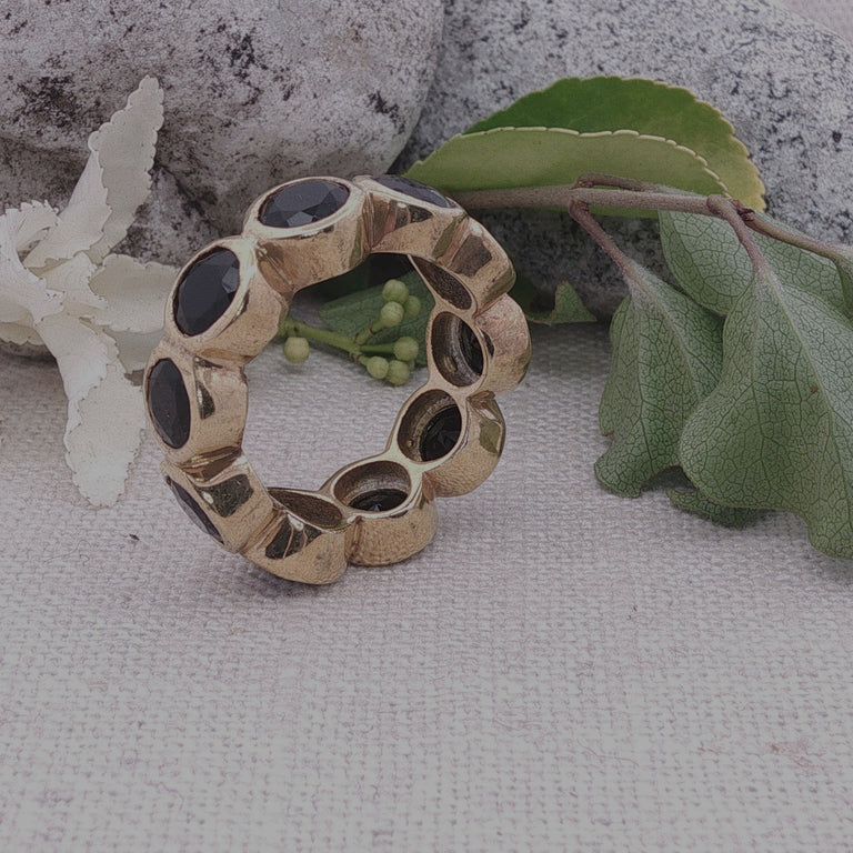 Memory Ring Onyx 6 mm Silber – Letztes Stück | Sale CHF 70