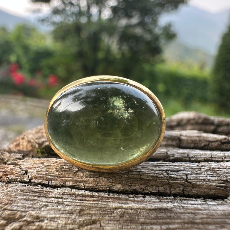 LIVIA Ring mit grünem Turmalin