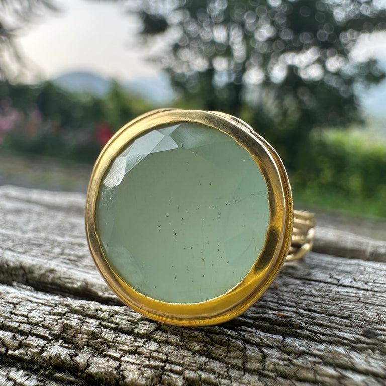 Unikat Ring CONICAL – Aquamarin 13 mm