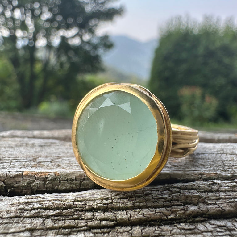Unikat Ring CONICAL – Aquamarin 13 mm