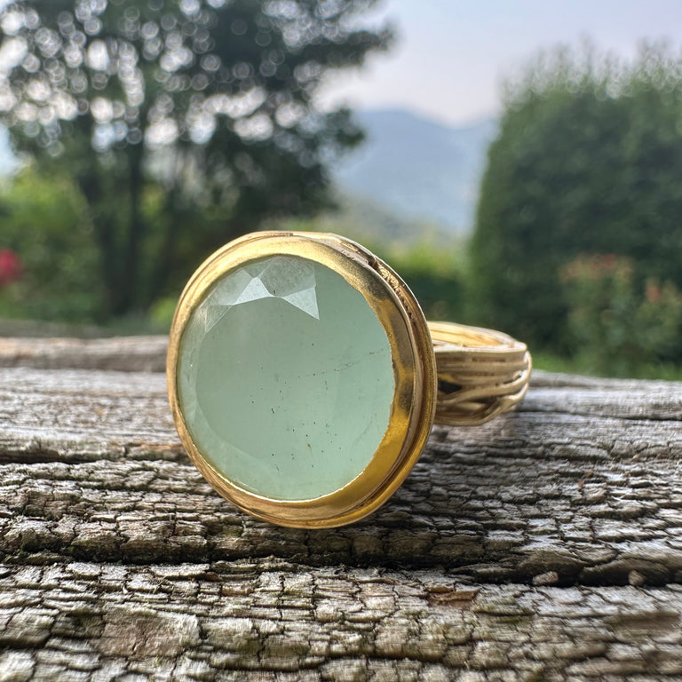 Unikat Ring CONICAL – Aquamarin 13 mm