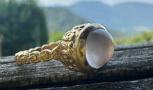 Rosenquarz Ring OVAL – Floral Collection