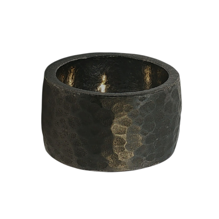 Ring SIMON 12 mm matt gehammert