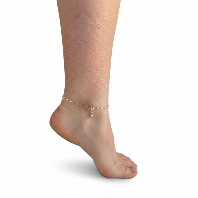 Perlen Anklet mit einem Charm