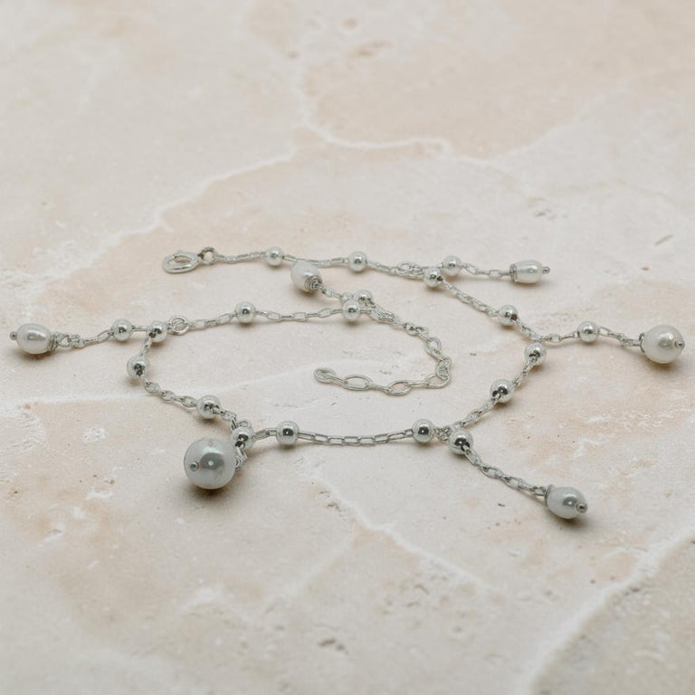 Anklet mit Perlen-Charms