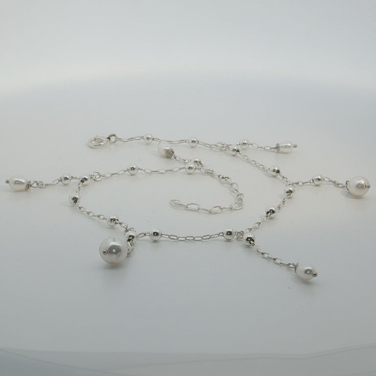 Anklet mit Perlen-Charms