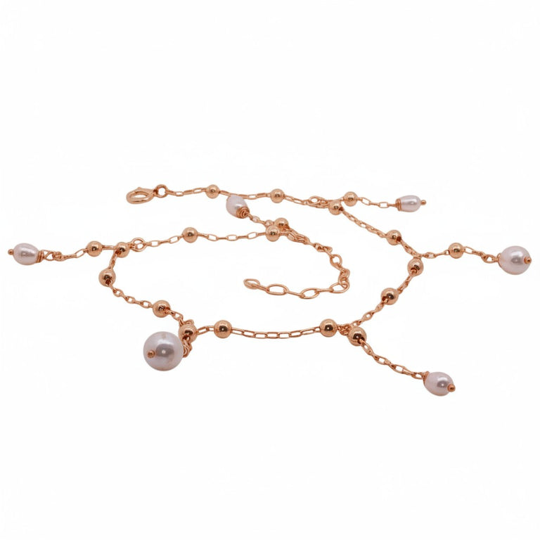 Anklet mit Perlen-Charms