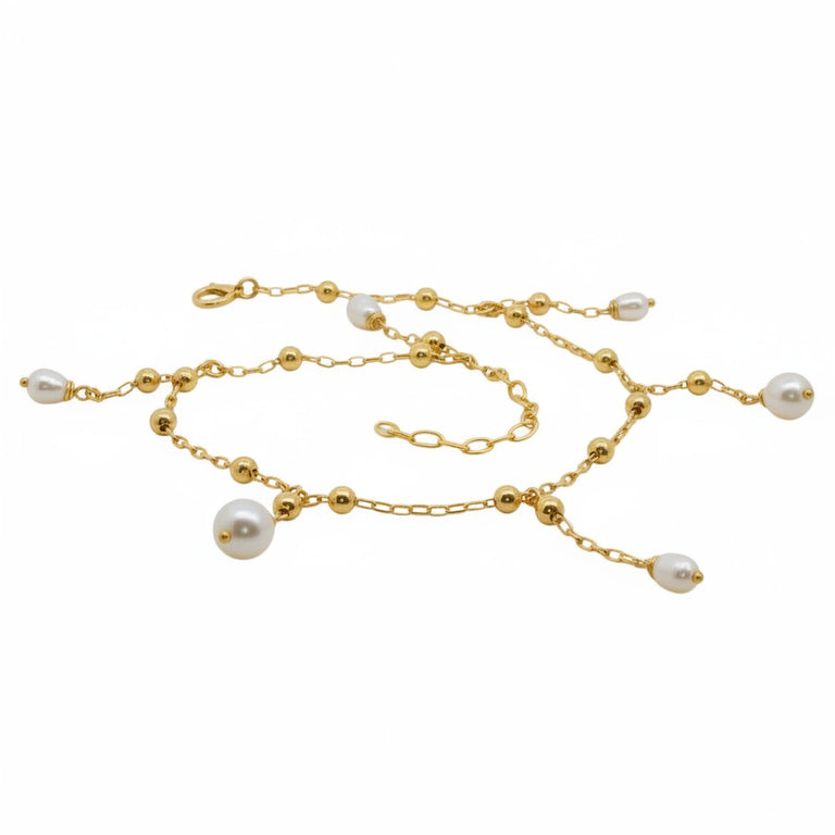 Anklet mit Perlen-Charms
