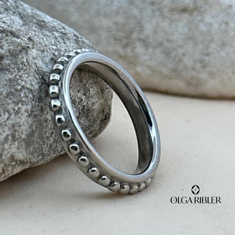 Noppen Ring 4 mm breit SALE
