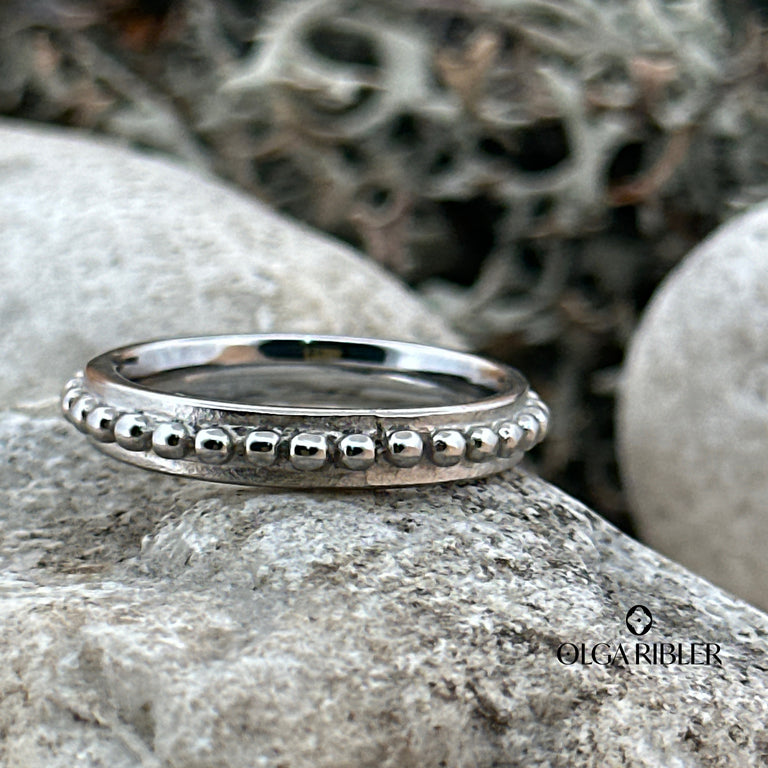 Noppen Ring 4 mm breit SALE