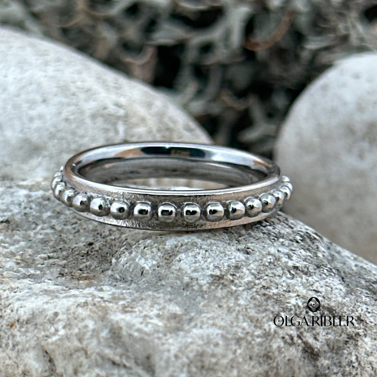 Noppen Ring 4 mm breit SALE