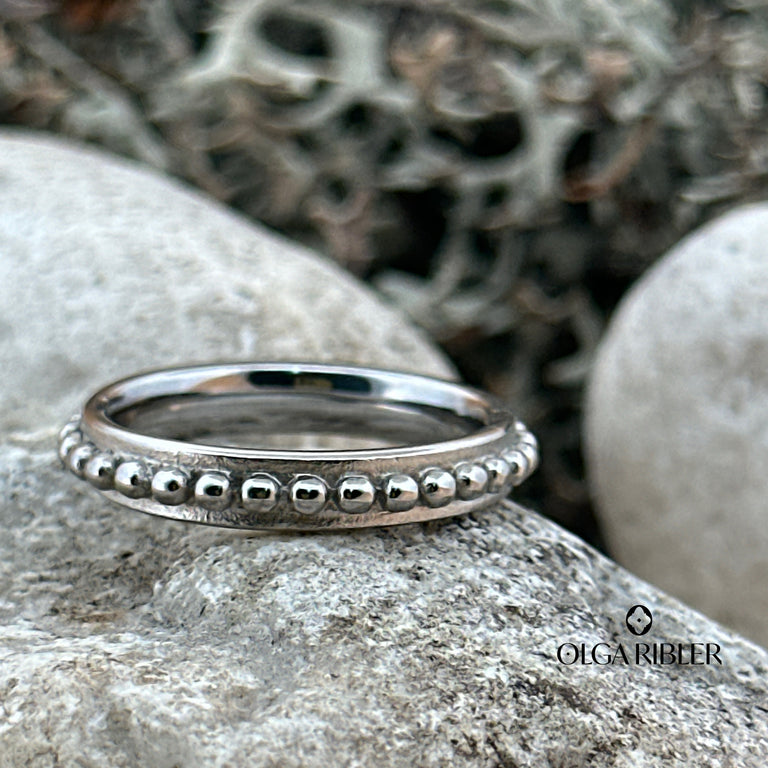 Noppen Ring 4 mm breit SALE