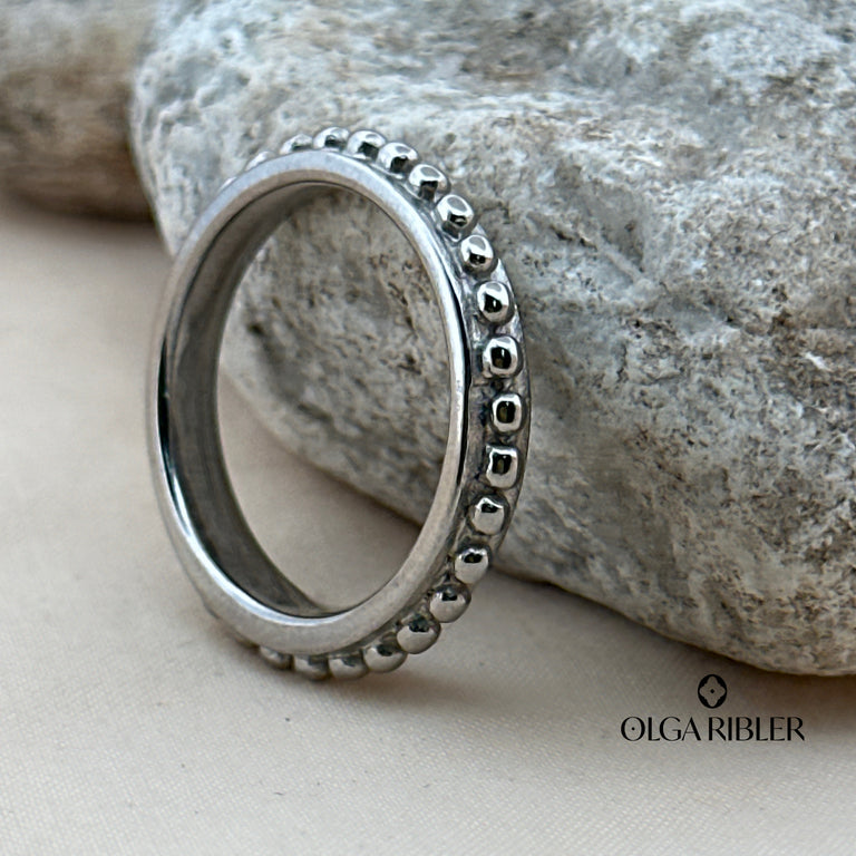 Noppen Ring 4 mm breit SALE